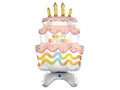 Balon foliowy stojący Tort urodzinowy Happy Birthday - 97 cm - 1 szt.