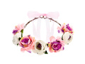 Garland with flowers pink and white - 1 piece.