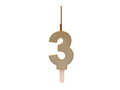 Gold Candle no 3 - 1 pc