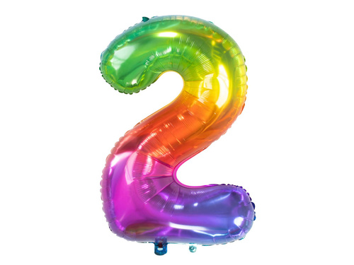 Number 2 Balloons SuperShape Foil Balloon - 86 cm - 1 pc