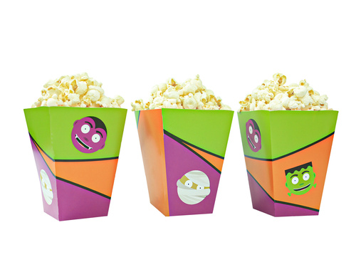 Popcorn boxes Monsters - 6 pcs.