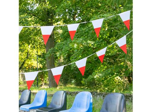 Baner wiszący Flaga Polski - 27x19 cm - 5.5 m