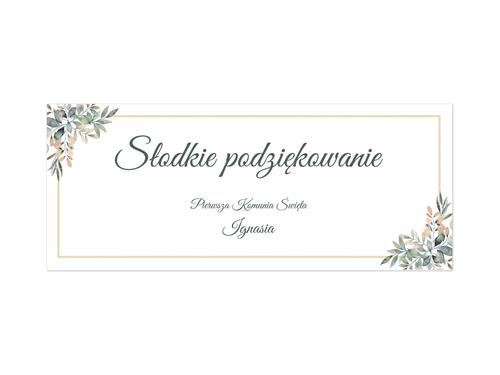 Naklejki personalizowane na pudełka na ciasto - 8 szt.