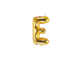 Foil balloon letter "E" gold - 35 cm