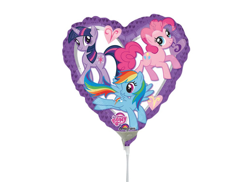 Balon foliowy do patyka My Little Pony - 23 cm - 1 szt.