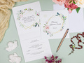 Comunion invitation card & envelope - 1 pc