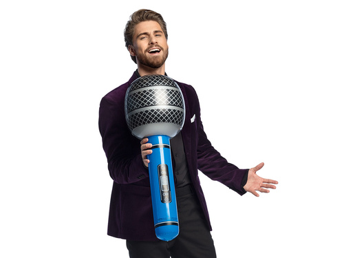 Inflatable microphone - 76 cm - 1 pc