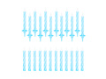 Birthday candles blue - 24 pcs