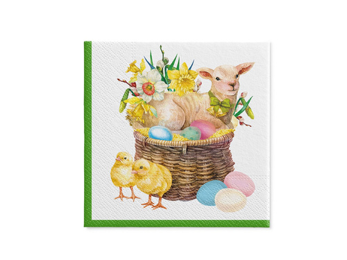 Napkins Lamb basket - 33 cm - 20 pcs