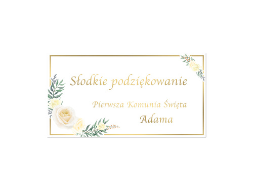 Naklejki personalizowane na pudełka na ciasto - 30 szt.