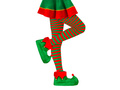 Socks green-red stripes