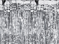 Curtain - silver metallic door curtain - 200 cm x 100 cm