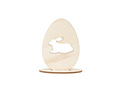 Wooden decoration Egg with a hare - 1 piece.
