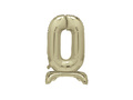 Balon foliowy stojący cyfra 0 złoty - 76 cm - 1szt.