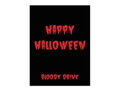 Bloody Halloween bottle labels - 9 pcs.
