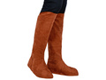 Pair of suede look boot tops