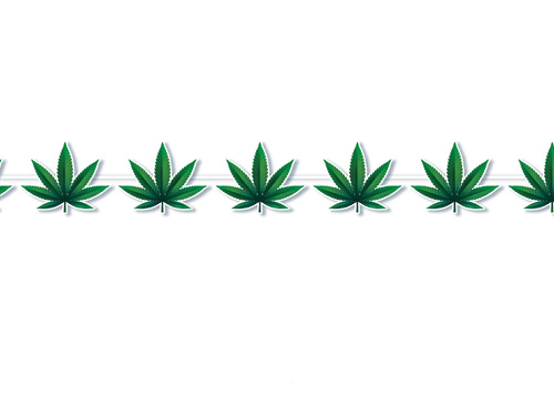 Marijuana garland 300 cm