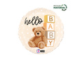 Balon foliowy "Hello BABY" - 35x35 cm - 1 szt.
