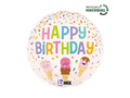 Balon foliowy Happy Birthday - 35 cm - 1 szt.