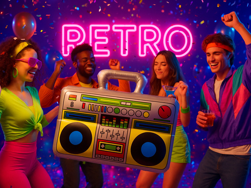 Dmuchane Radio - 42 x 30 cm - 1 szt.