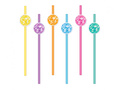 Retro Disco Straws - 19,5 cm - 6 pcs.