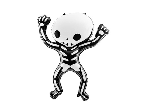 Halloween skeleton foil balloon - 84 cm x 100 cm - 1 pc.