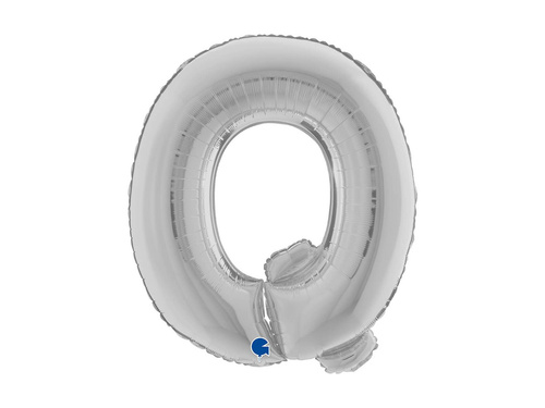 Balon foliowy literka Q srebrny - 40" - 1 szt.