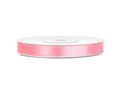 Satin ribbon, light pink, 6 mm / 25 m, 1 pc.