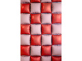 Balony foliowe Kwadraty różowo-czerwone - 35 x 35 cm - 4 szt.