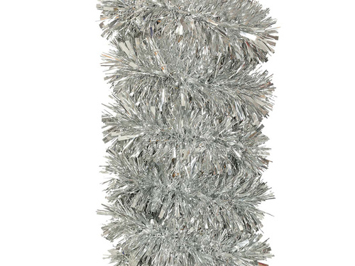 Łańcuch choinkowy girlanda srebrna - 180 x 10 cm - 1 szt.