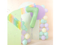 Number 7 Pistachio Foil Balloon - 100 cm - 1 pc