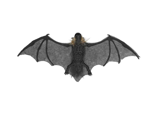 Dekoracja na Halloween Włochaty Nietoperz - 40 cm - 1 szt.