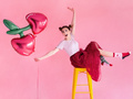Foil balloon Cherries - 88 x 73 cm - 1 pc.