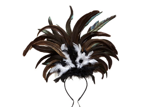 Copacabana feathered headband - 1 pc