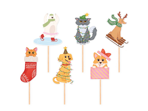 Christmas Partypicks - 6 pcs