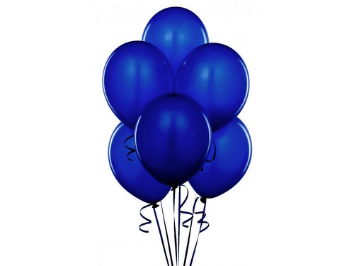Pastel navy blue latex balloons - medium - 25 pcs.