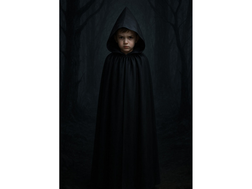 Black Hooded Cape
