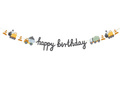 Happy Birthday paper banner Construction - 1 pcs.