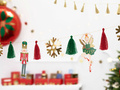 Christmas Nutcracker garland - 200 cm - 1 pc.