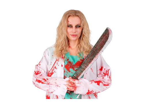 Zakrwawiona plastikowa maczeta - 56 cm