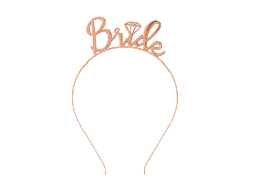 Bride headband rose gold - 1 pc.