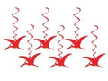 Pterodactyl birthday hanging decoration - 6 pcs.