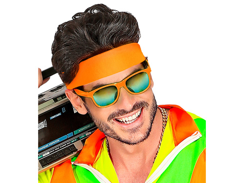 Neon orange headband