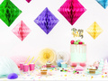 Hanging decoration yellow diamond - 30 cm - 1 pcs.
