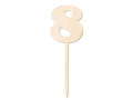 Wooden cake topper 8 - 12 cm