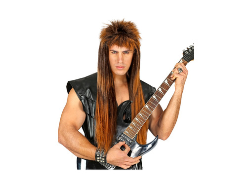 Brązowa peruka Rocker
