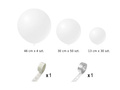 Set of balloons for balloon garland white - 86 pcs.