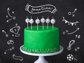 Soccer picker candles - 6 pcs.