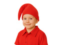 Czapka skrzata dla dziecka - czerwona - 1 szt.