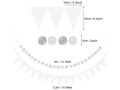 Set of decorations white - 18 pcs.